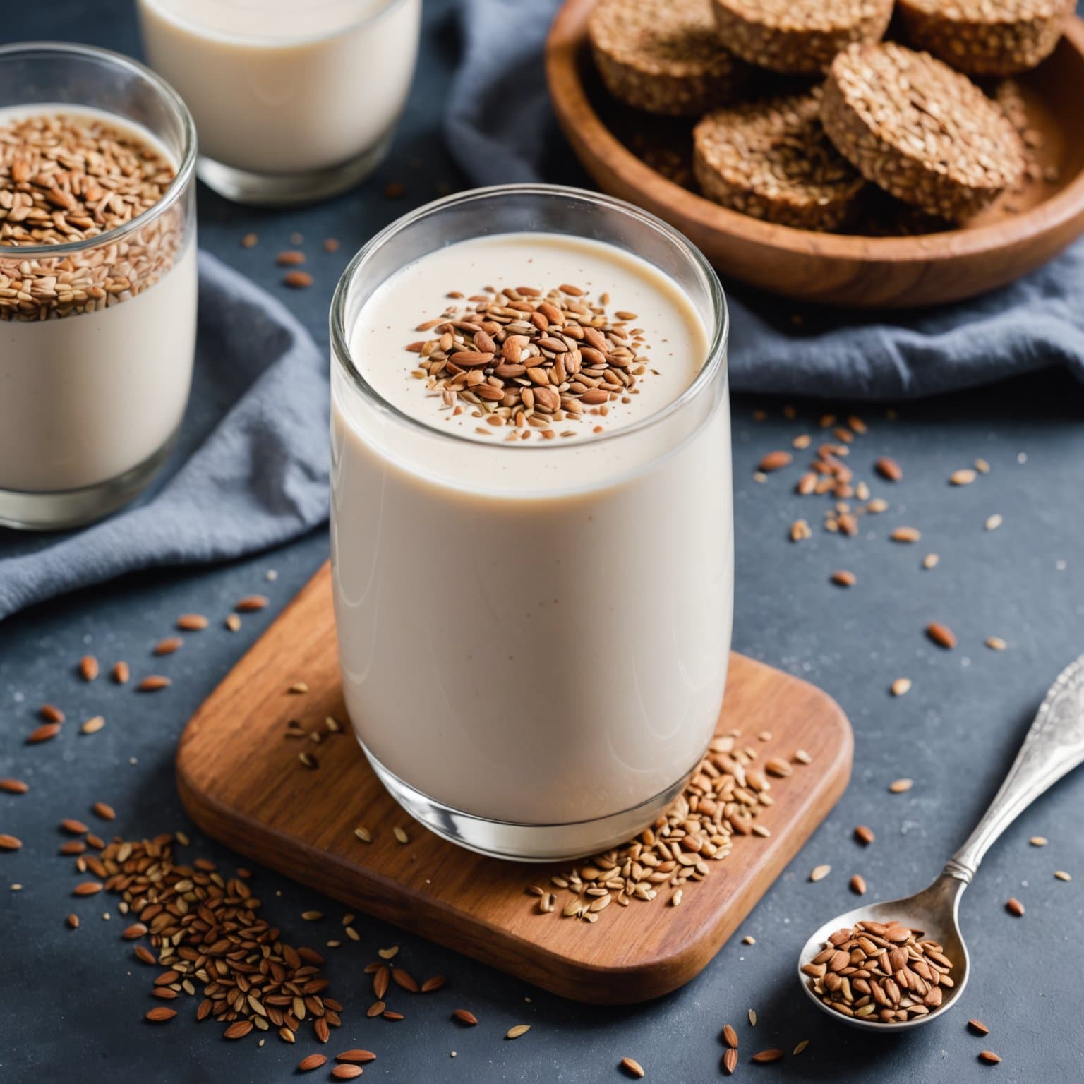 Hjemmelaget linfrømelk