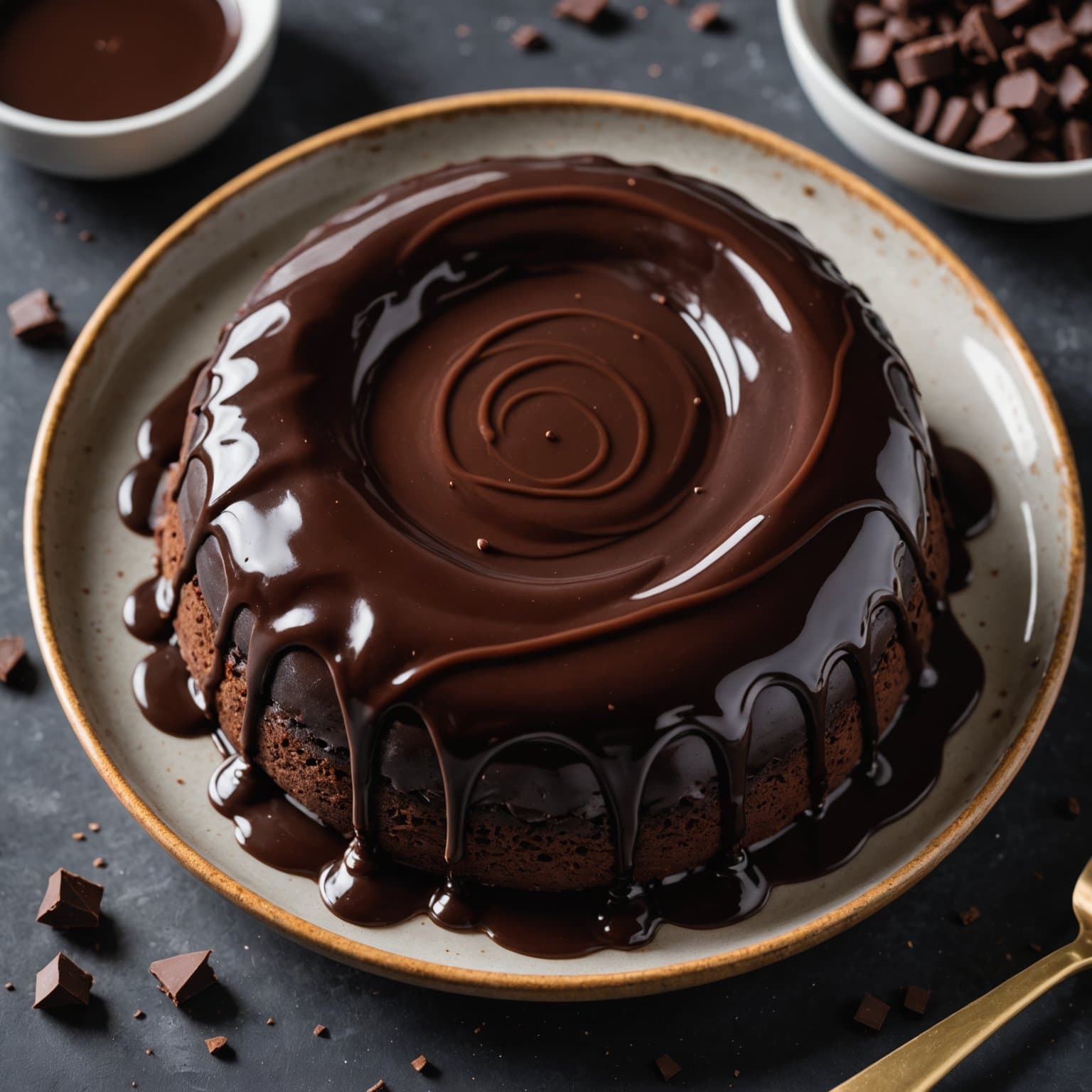 Hjemmelaget mørk sjokoladesaus