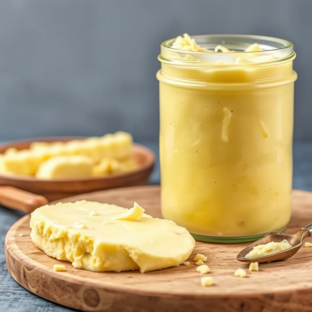 Hjemmelaget smør laget av rømme