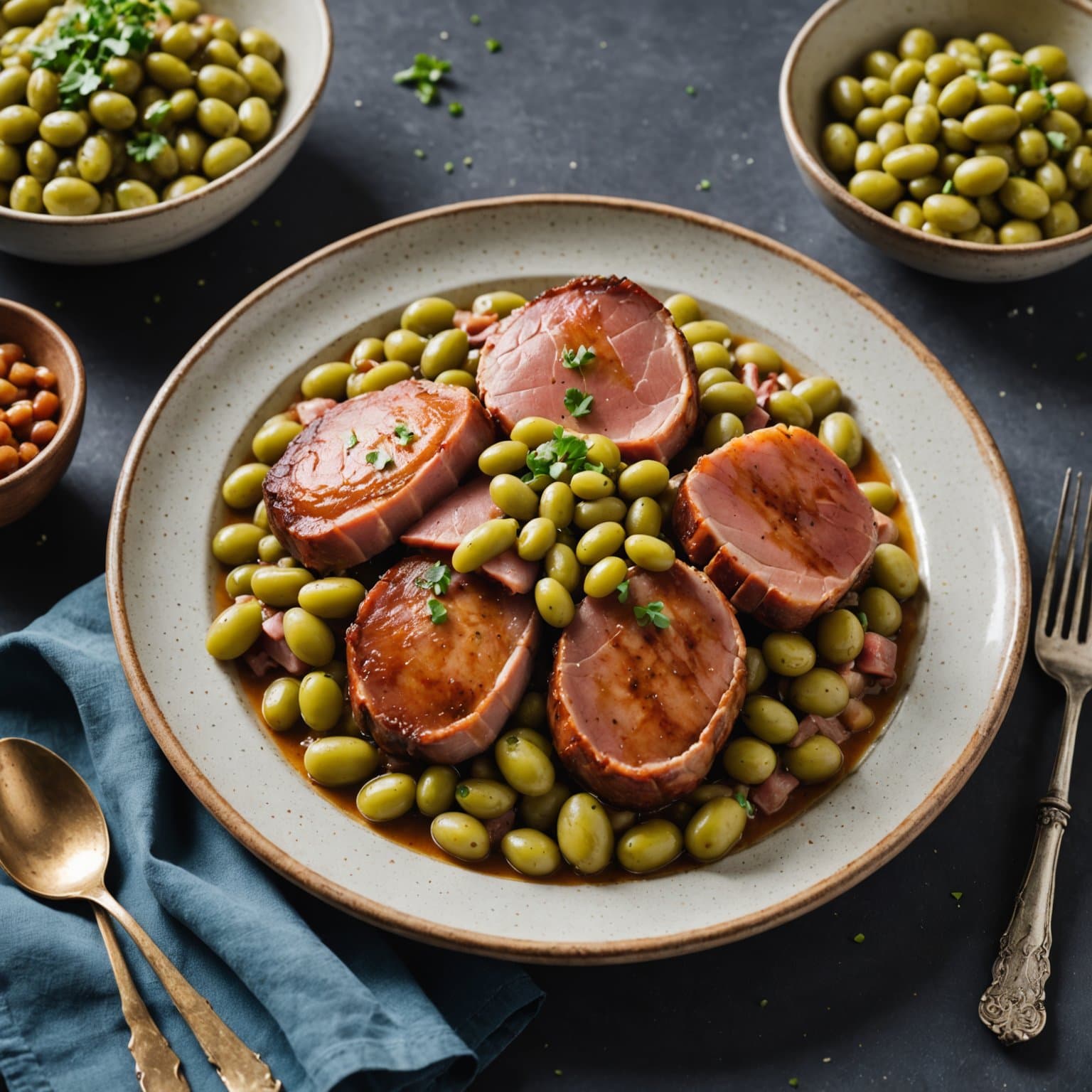 Hodeskanker med lima-bønner