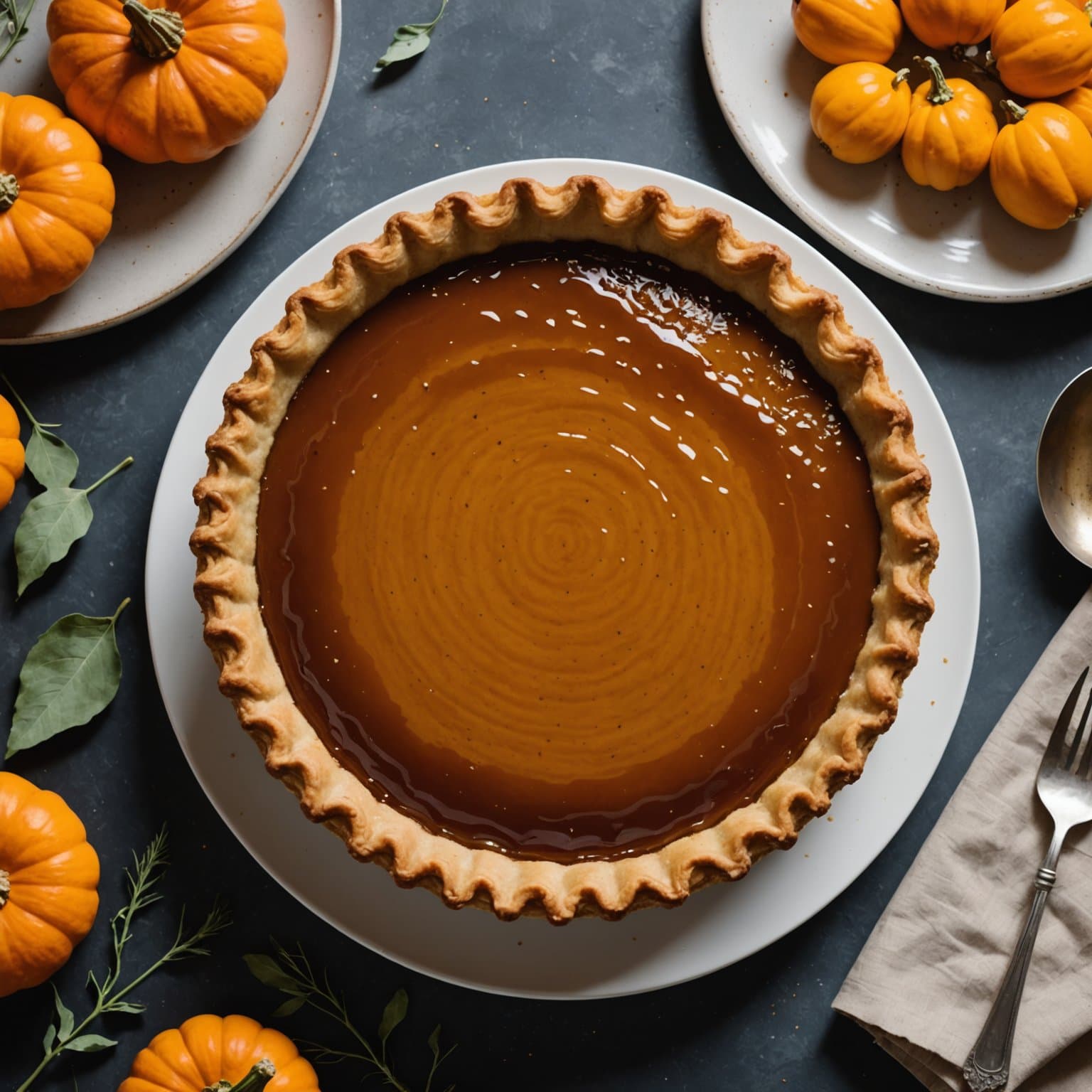 Honning- og gresskarpai