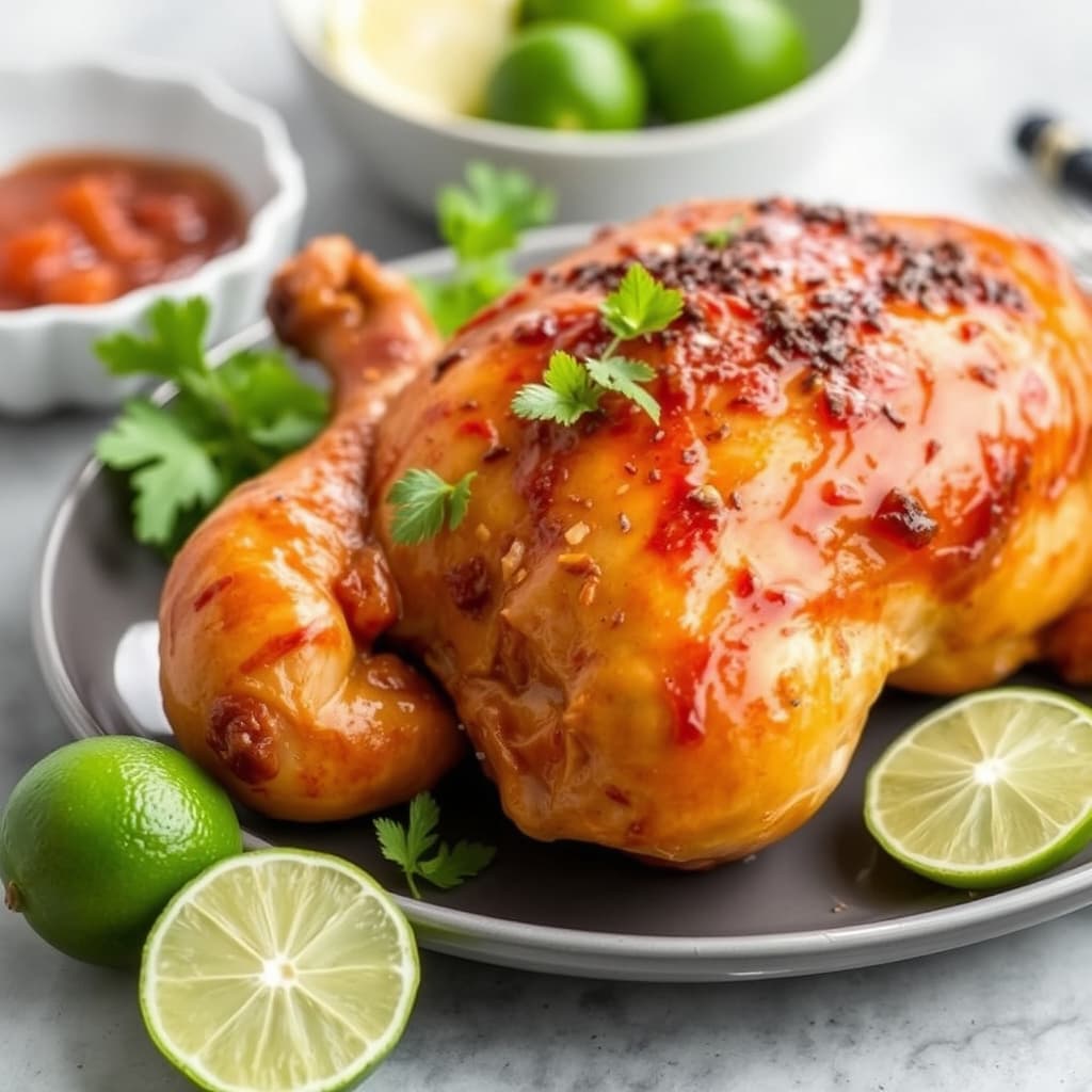 Honning- og limebakt kylling