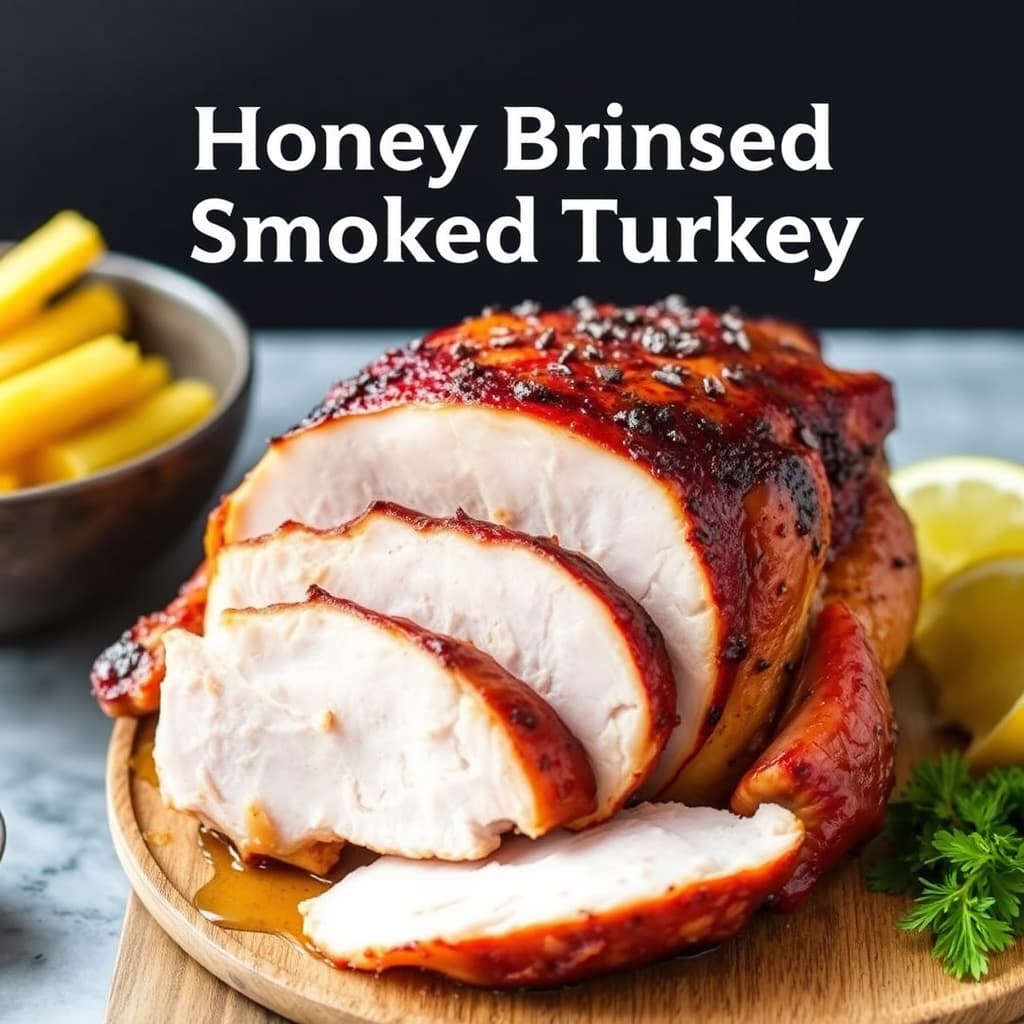 Honning- og saltlake-røkt kalkun