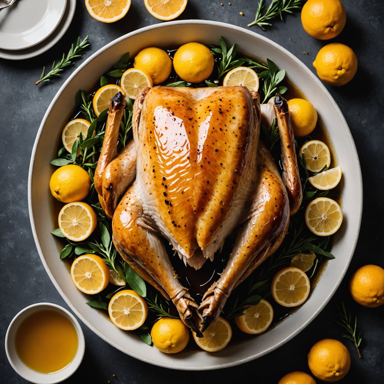 Honning- og sitrusmarinert kalkun i saltlake