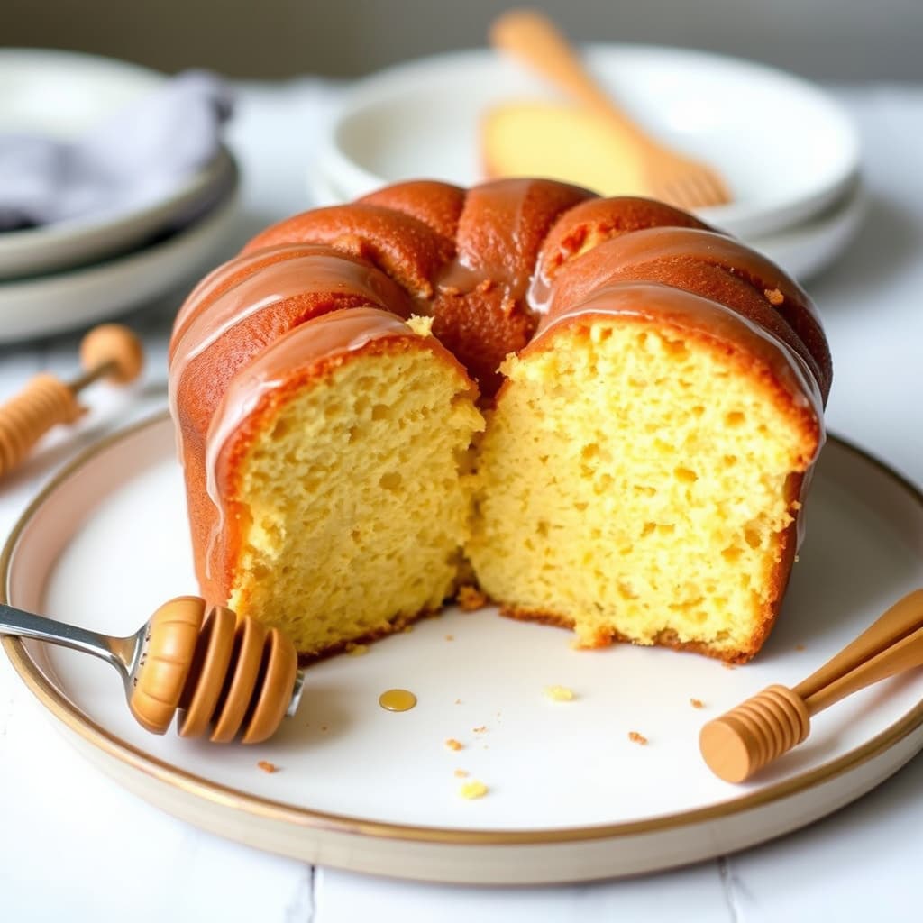 Honning-vaniljekake i pounds