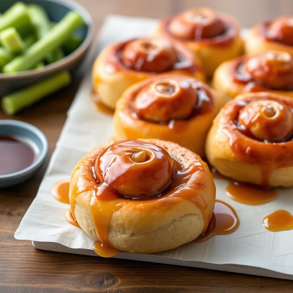 Honningglasert kaninboller