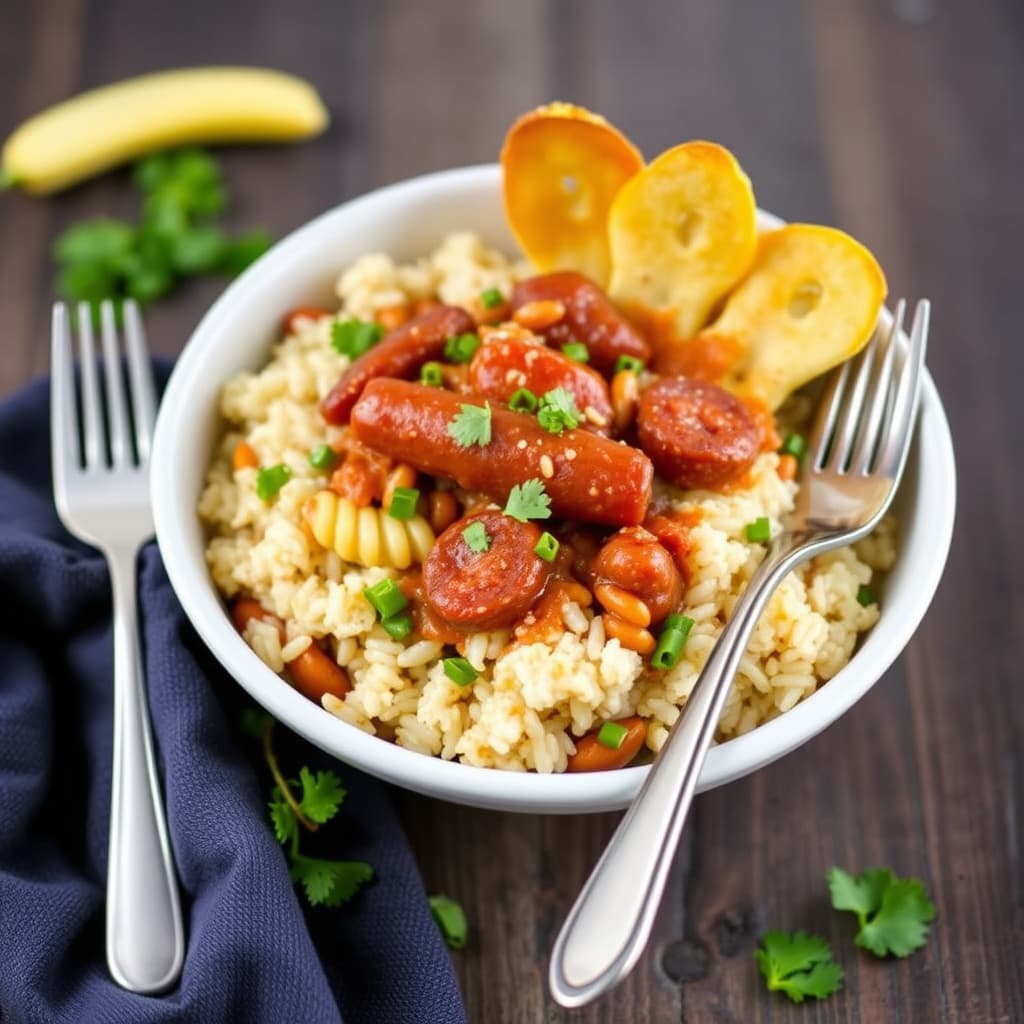 Hoppin' Jason: Cannellini-bønner og ris med andouille-pølse