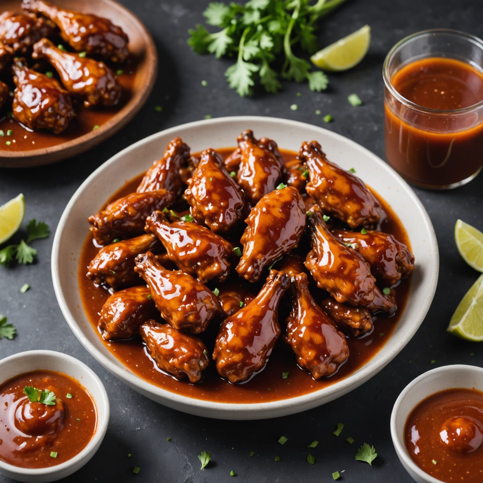 Hot Honey Whiskey BBQ-saus til vinger