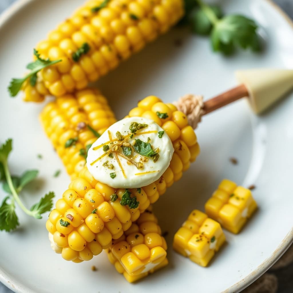 Hot mais med chimichurri-smør