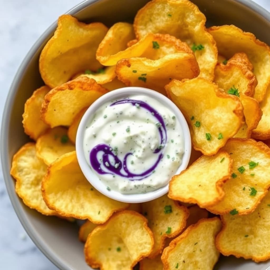 Hot Potetgull med blåmuggostsaus