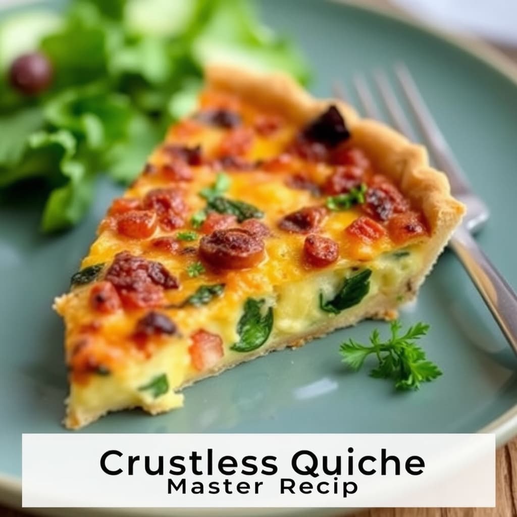 Hovedoppskrift på crustless quiche
