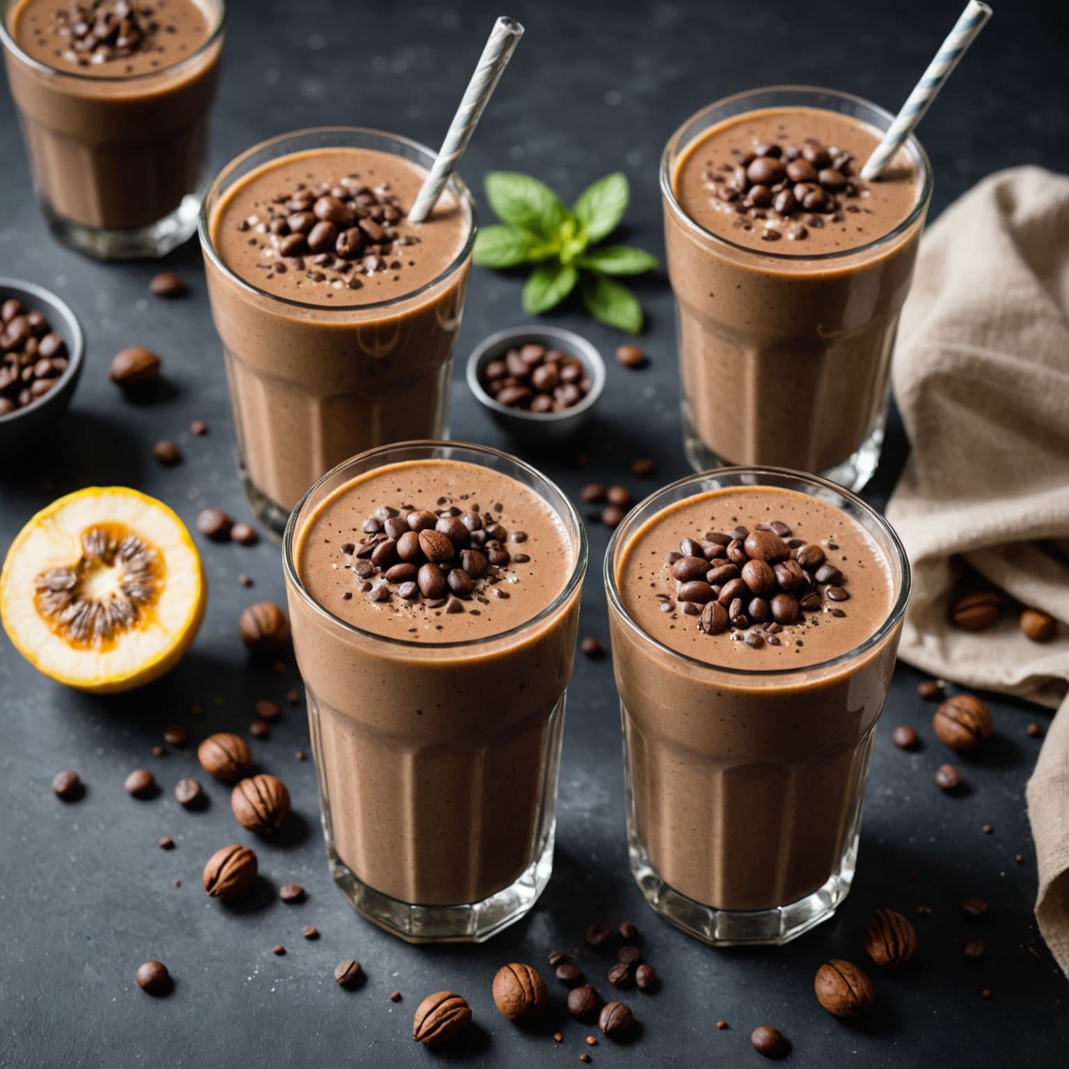 Høyprotein-mokka-smoothie