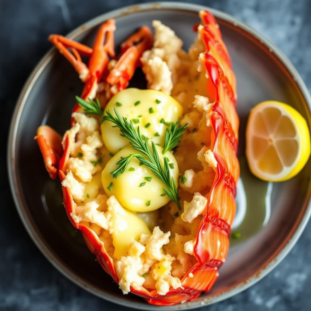 Hummer med hvitløkssmør