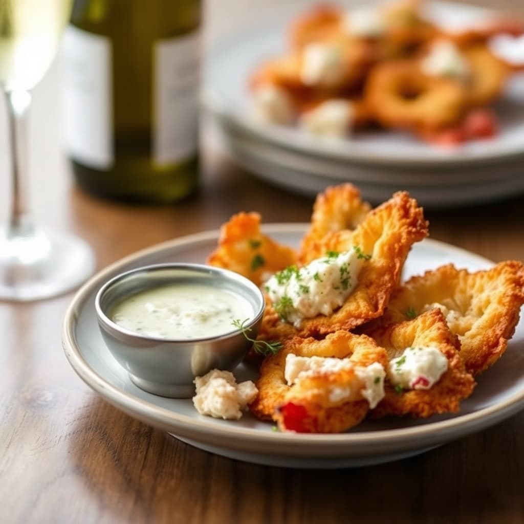 Hummerchips i Champagne- og dillsaus