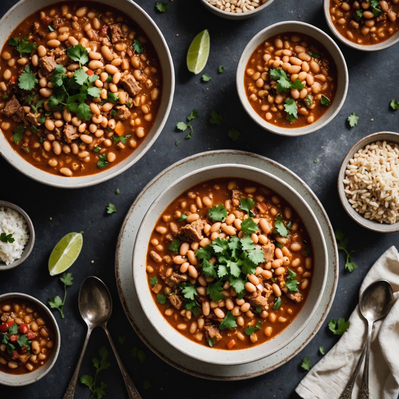 Hvit bønne- og svinekjlichili