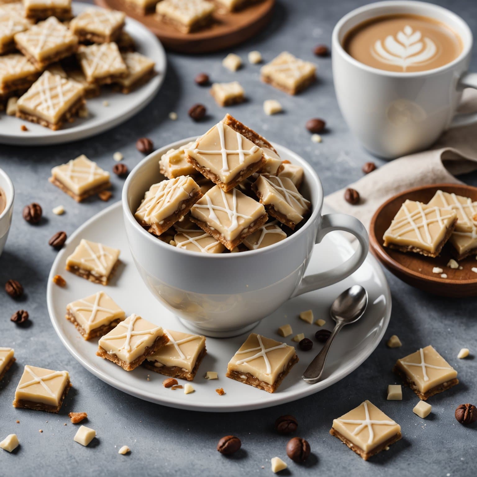 Hvit sjokolade kaffe-toffee