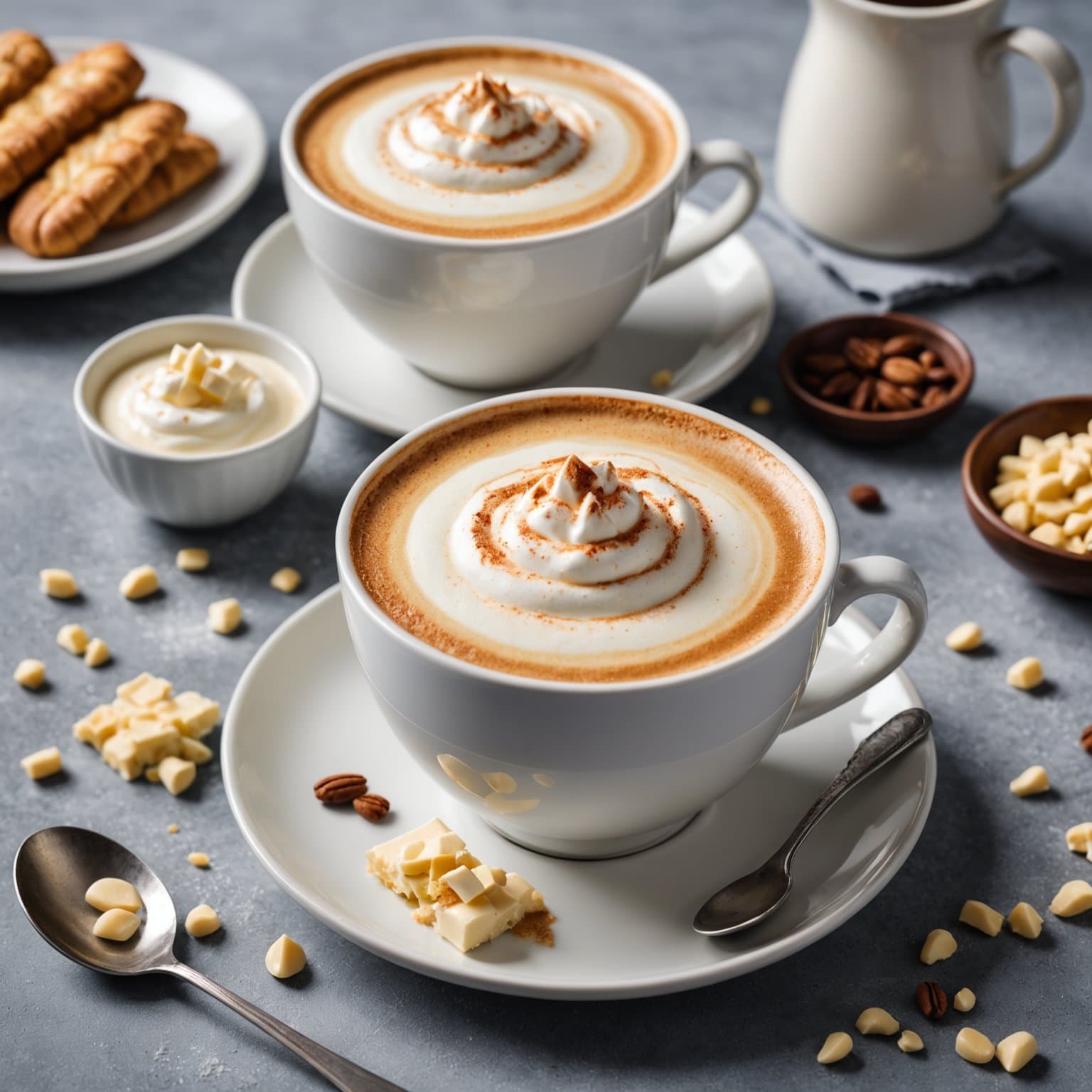 Hvit sjokoladecappuccino