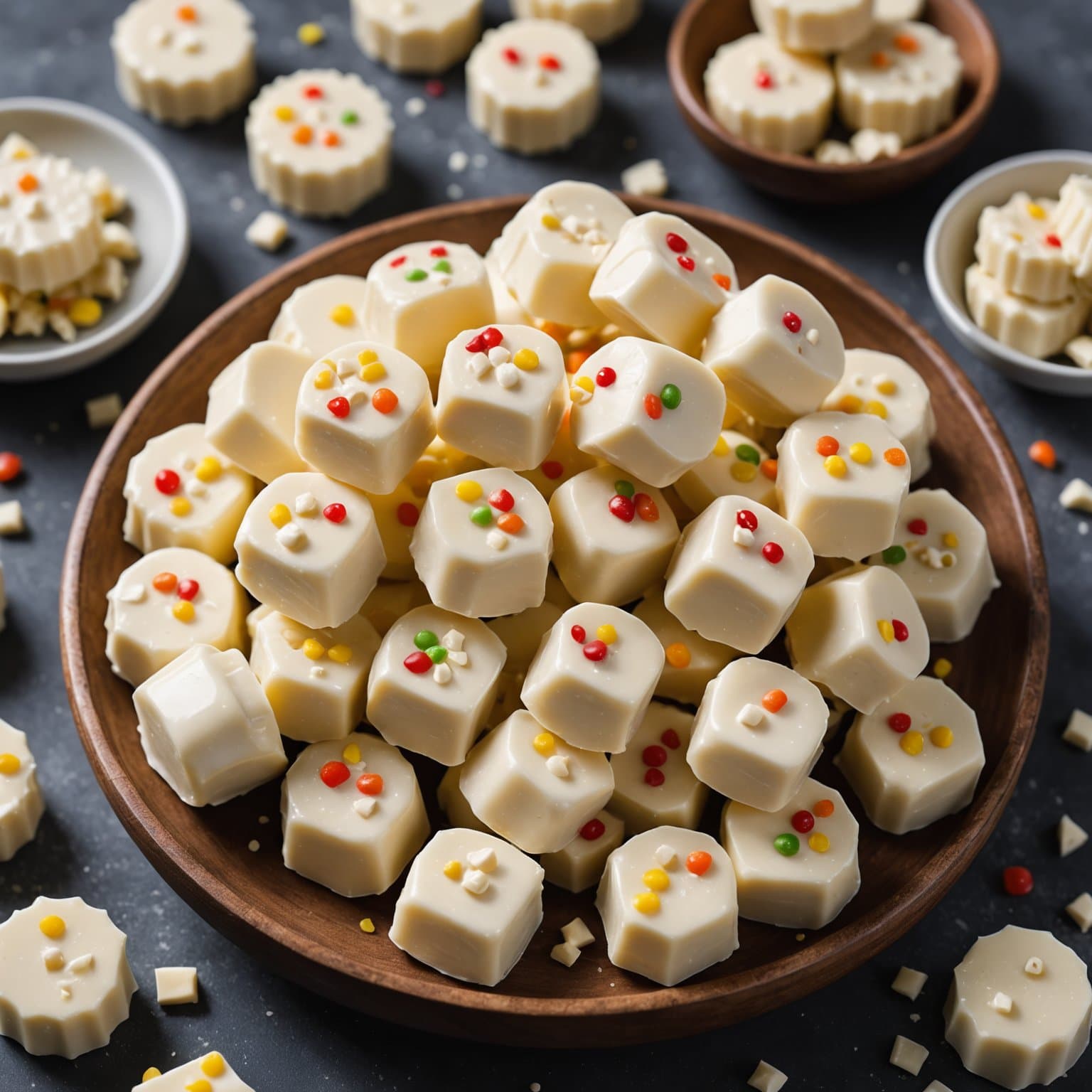 Hvit sjokoladejingle-sukkertøy