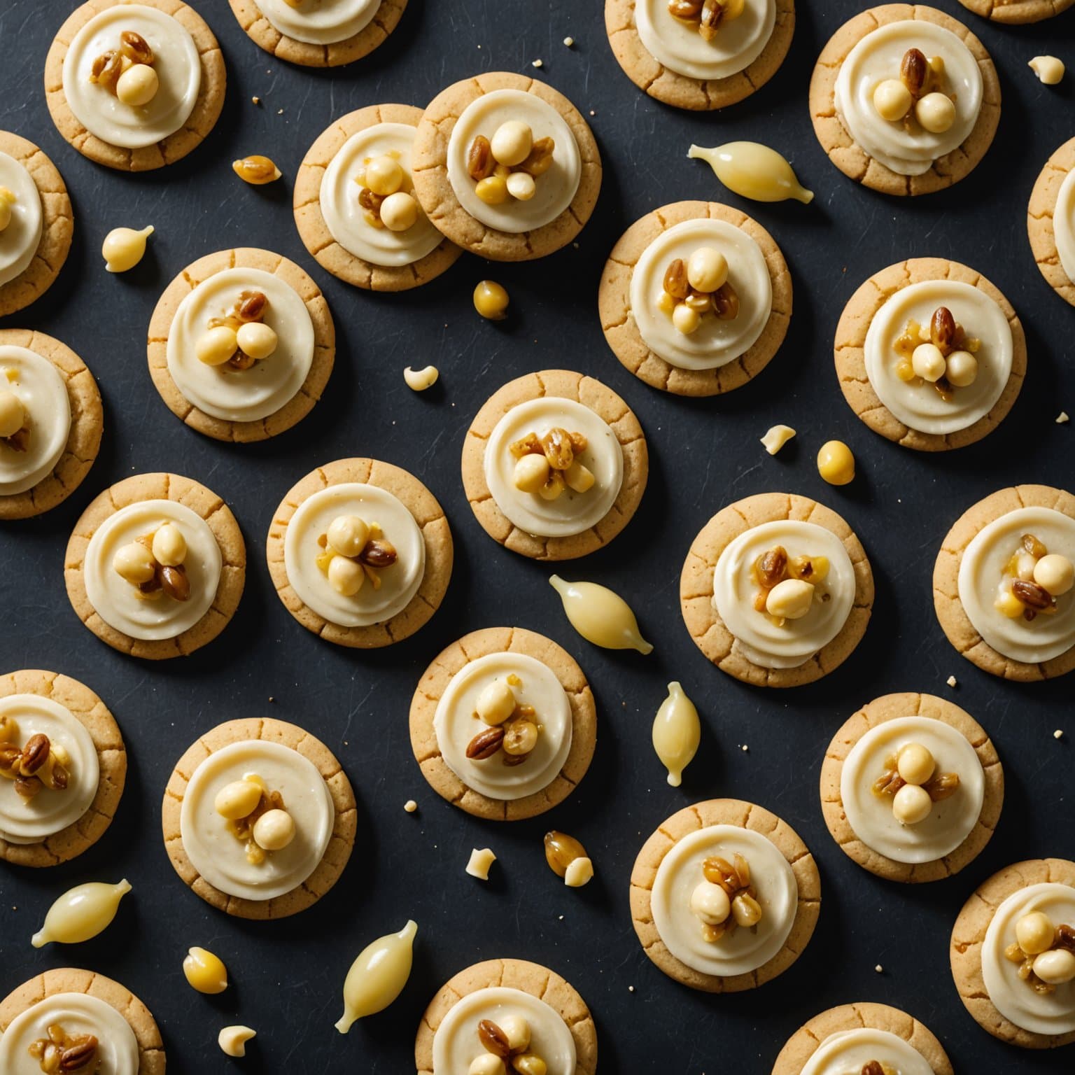 Hvite sjokolade- og voksormkaker