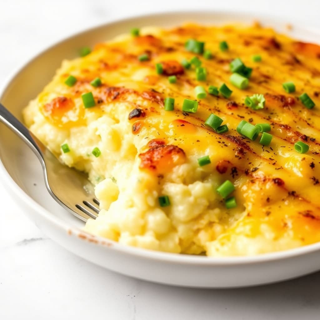 Hvitløk- og maisgrøt i form