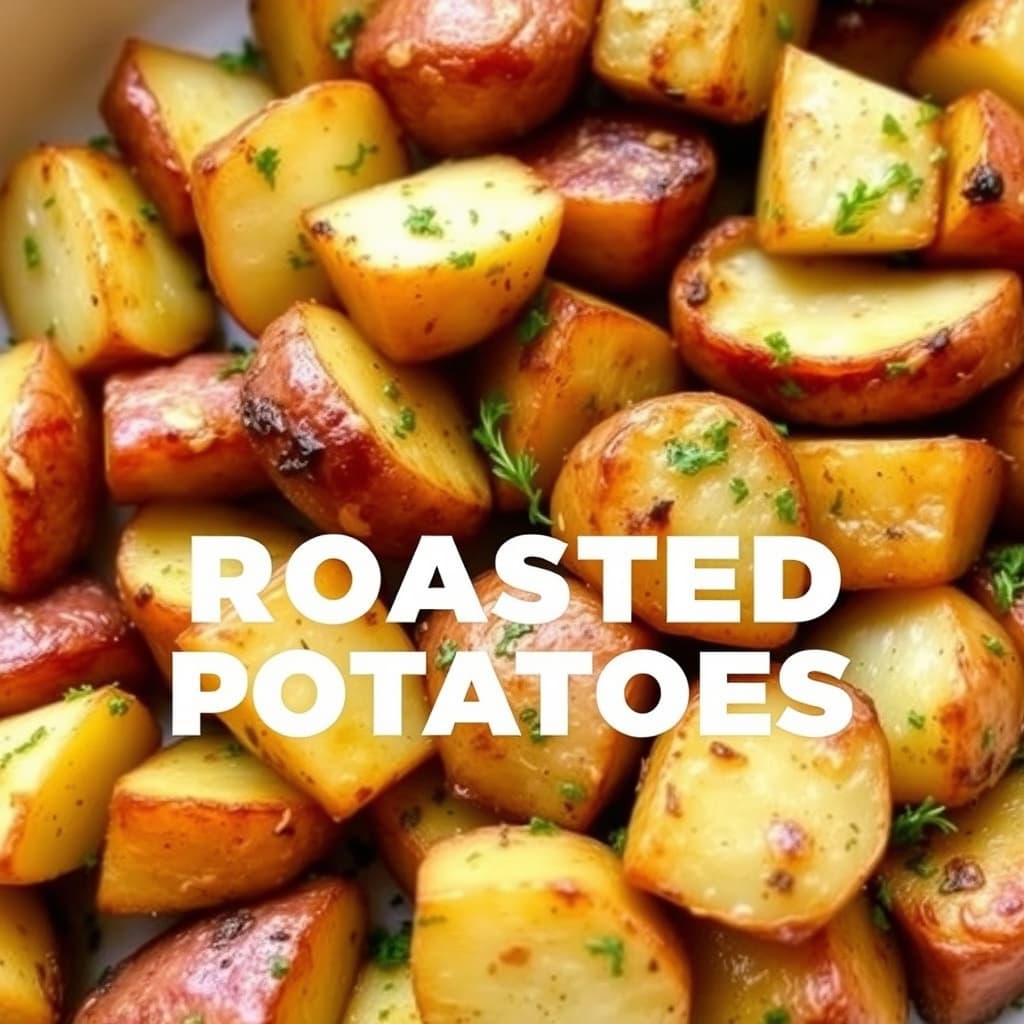 Hvitløk- og urterøstede poteter