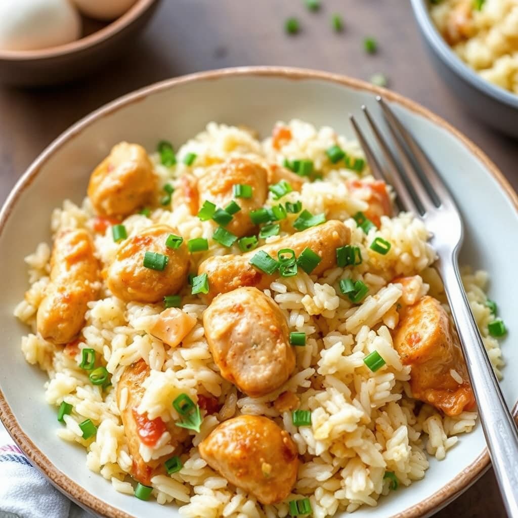 Hvitløkkylling med aromatisk ris – budsjettvennlig