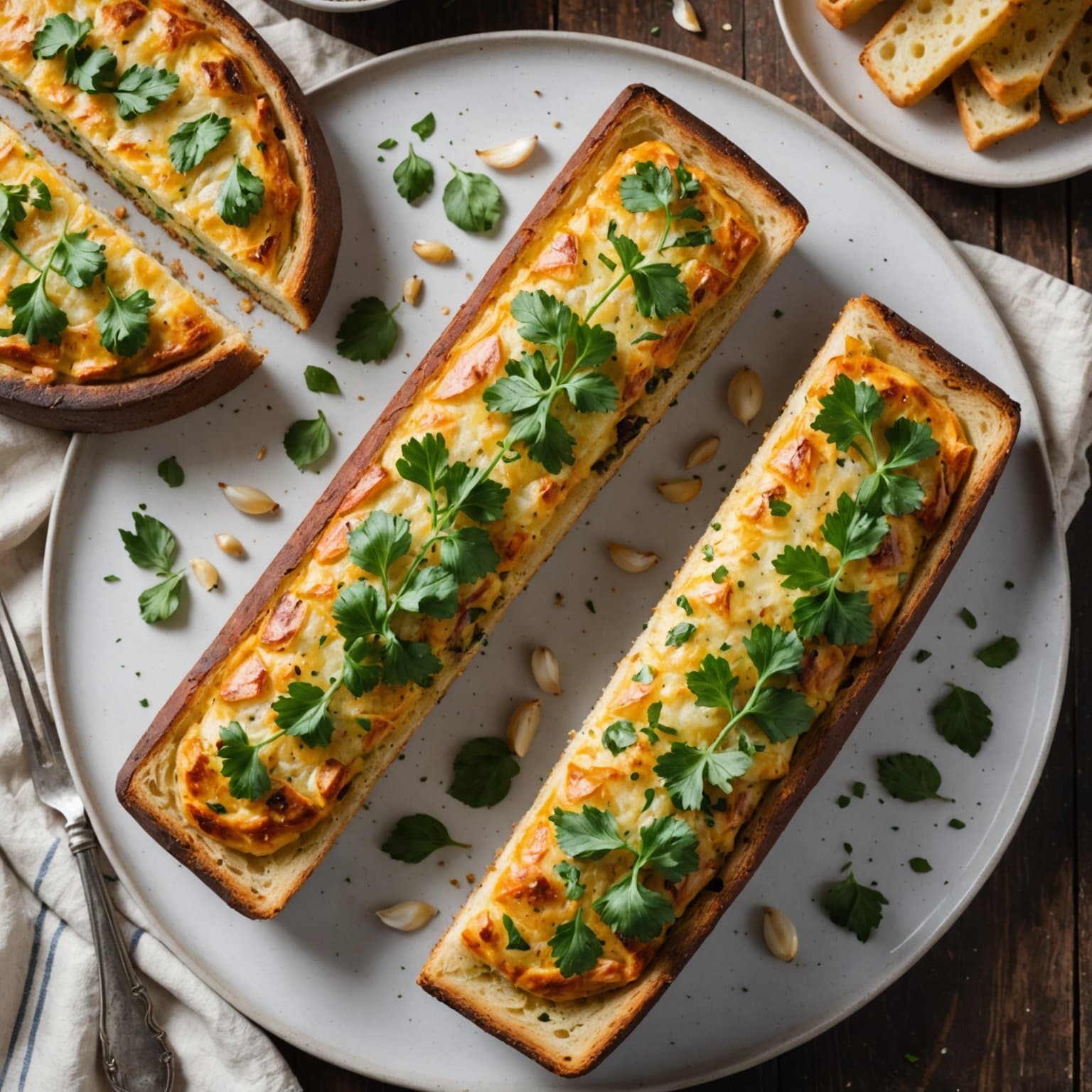 Hvitløksbrød med persille