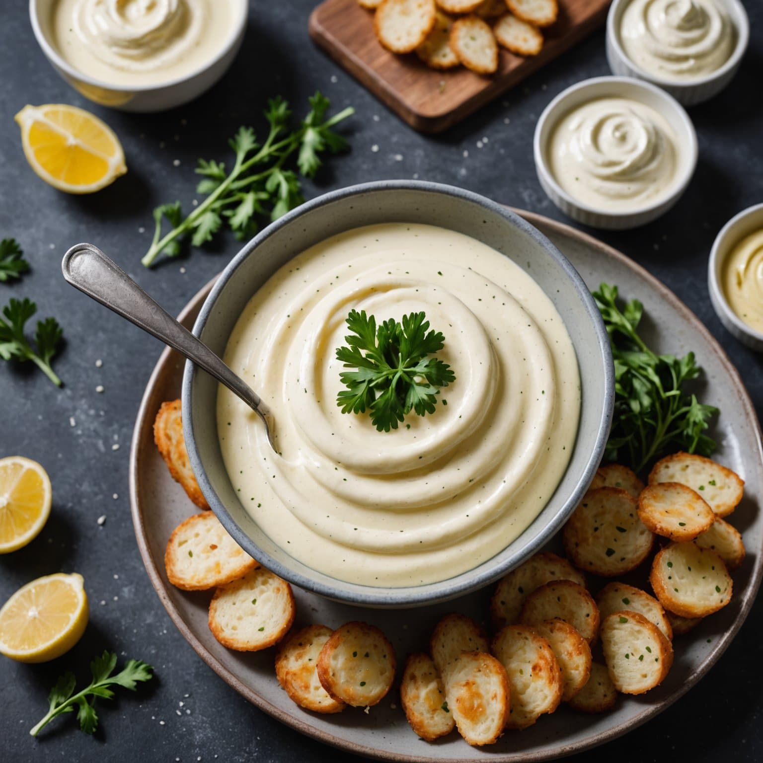 Hvitløksrik blender-aioli