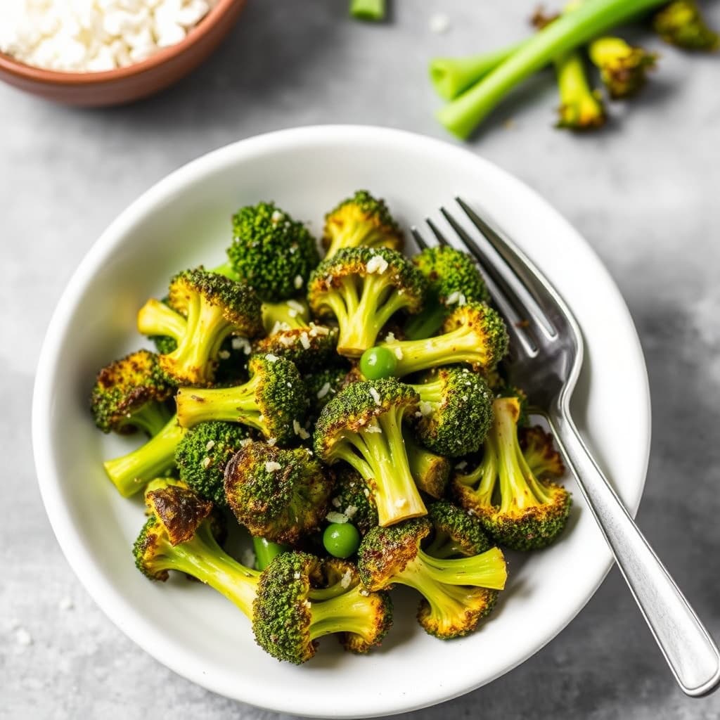 Hvitløkssrostet brokkoli