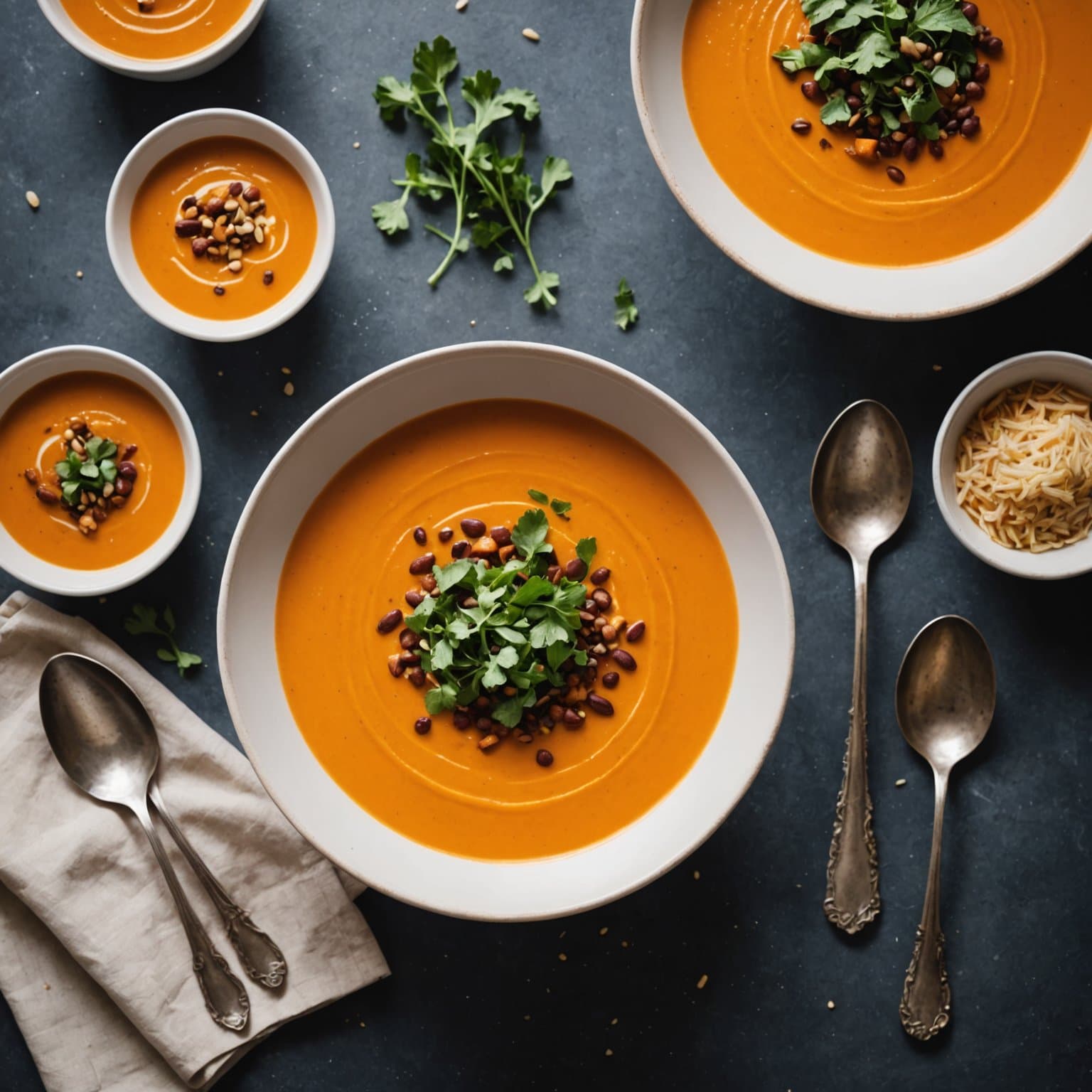 Ikke for søt søtpotetsuppe