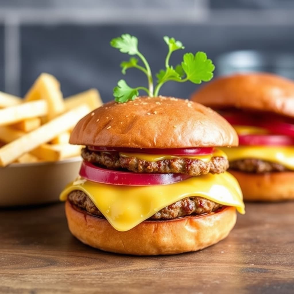 Ikke vær fire ganger så slem mot meg, burger med cheddar