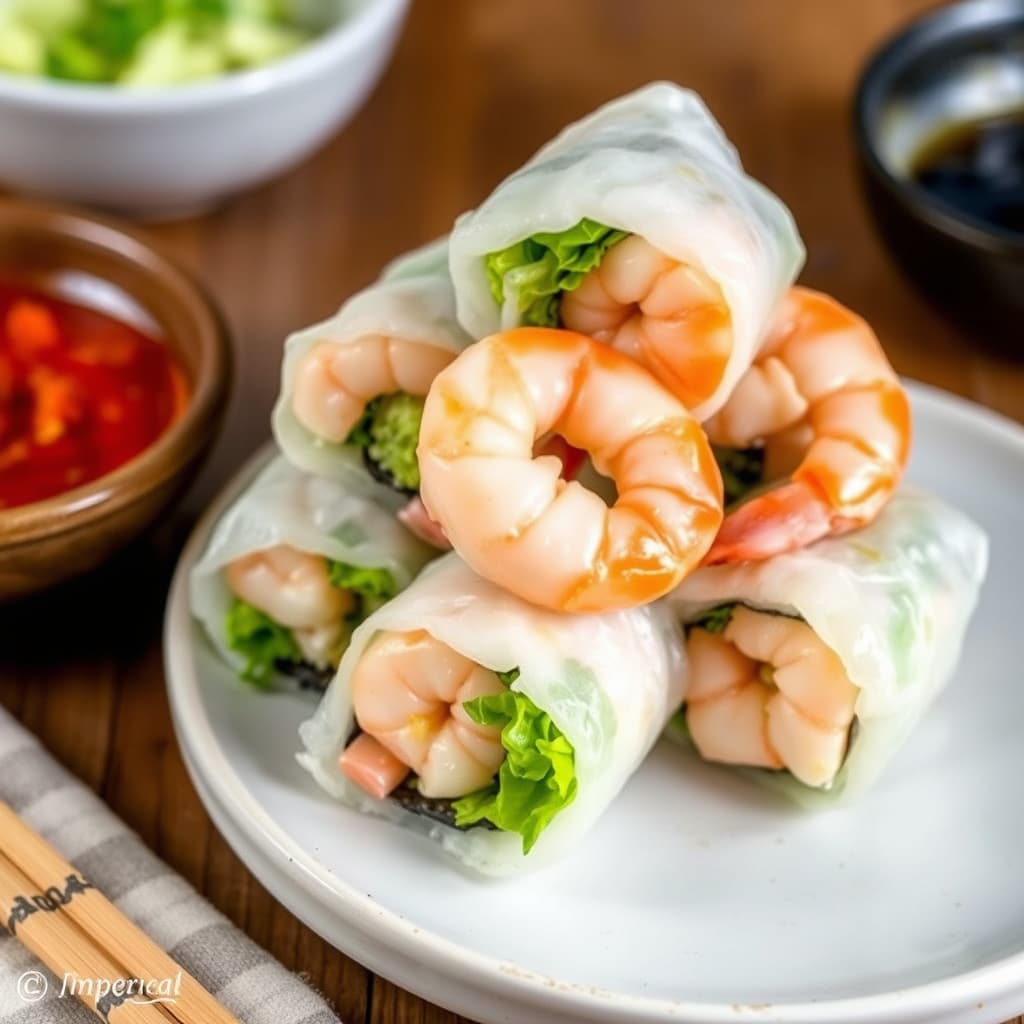 Imperiale ruller med reker