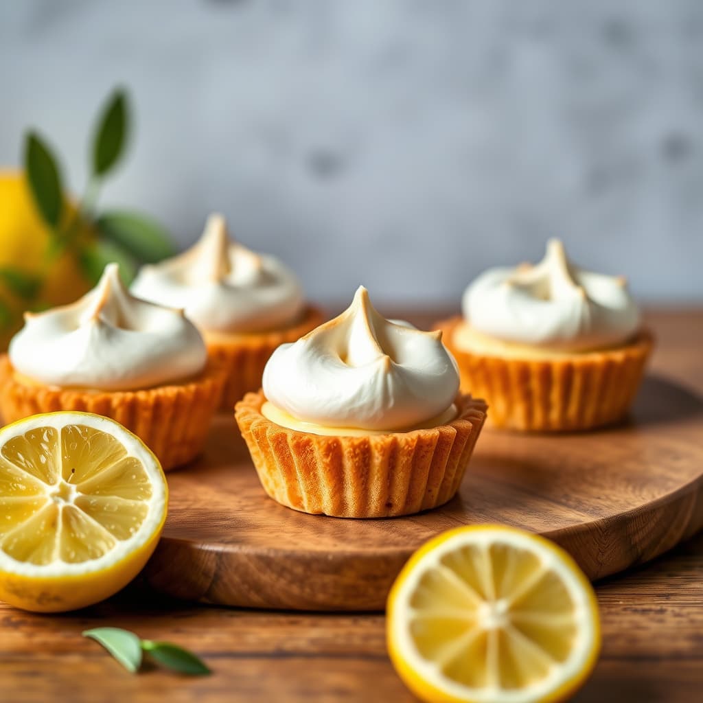 Individuelle sitronmarengstærter