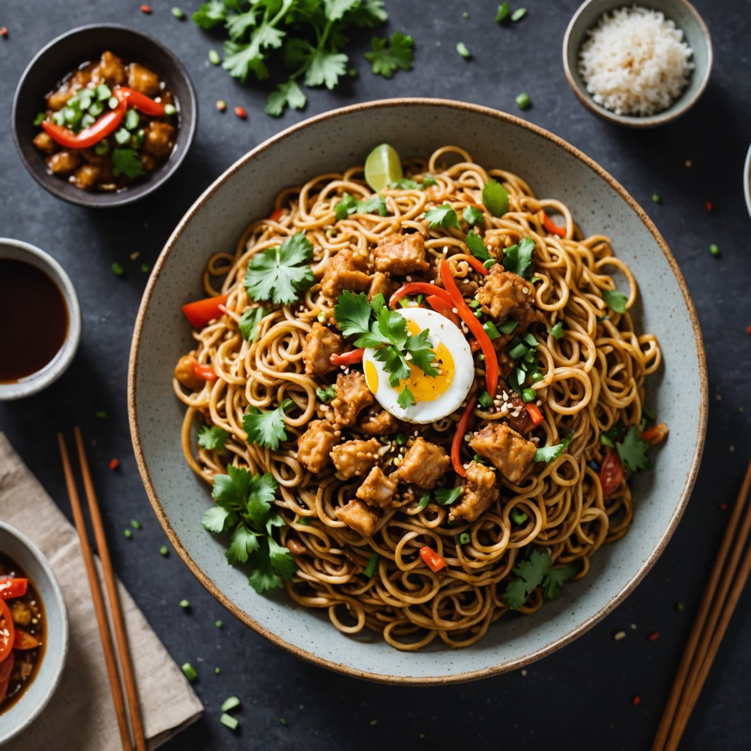 Indonesiske stekte nudler