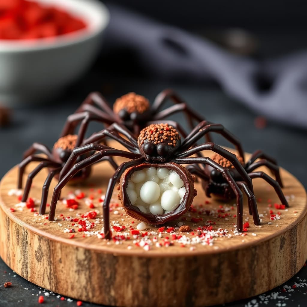 Infiserte kokosnøtt- og tapiokafylte sjokoladespindlere