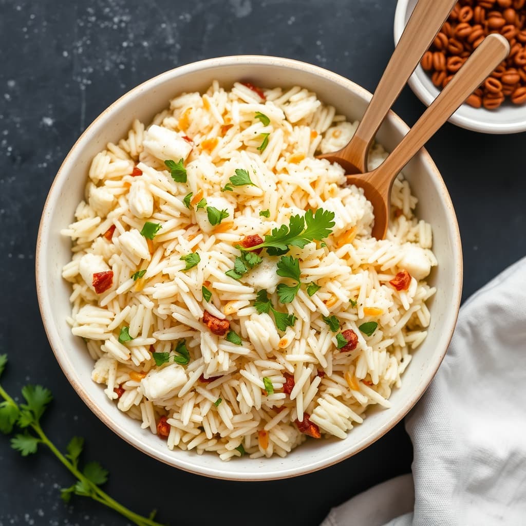 Ingefær-koriander ris