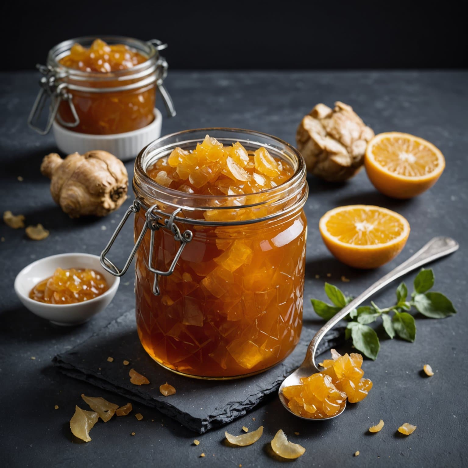 Ingefær, sjalottløk og marmelade