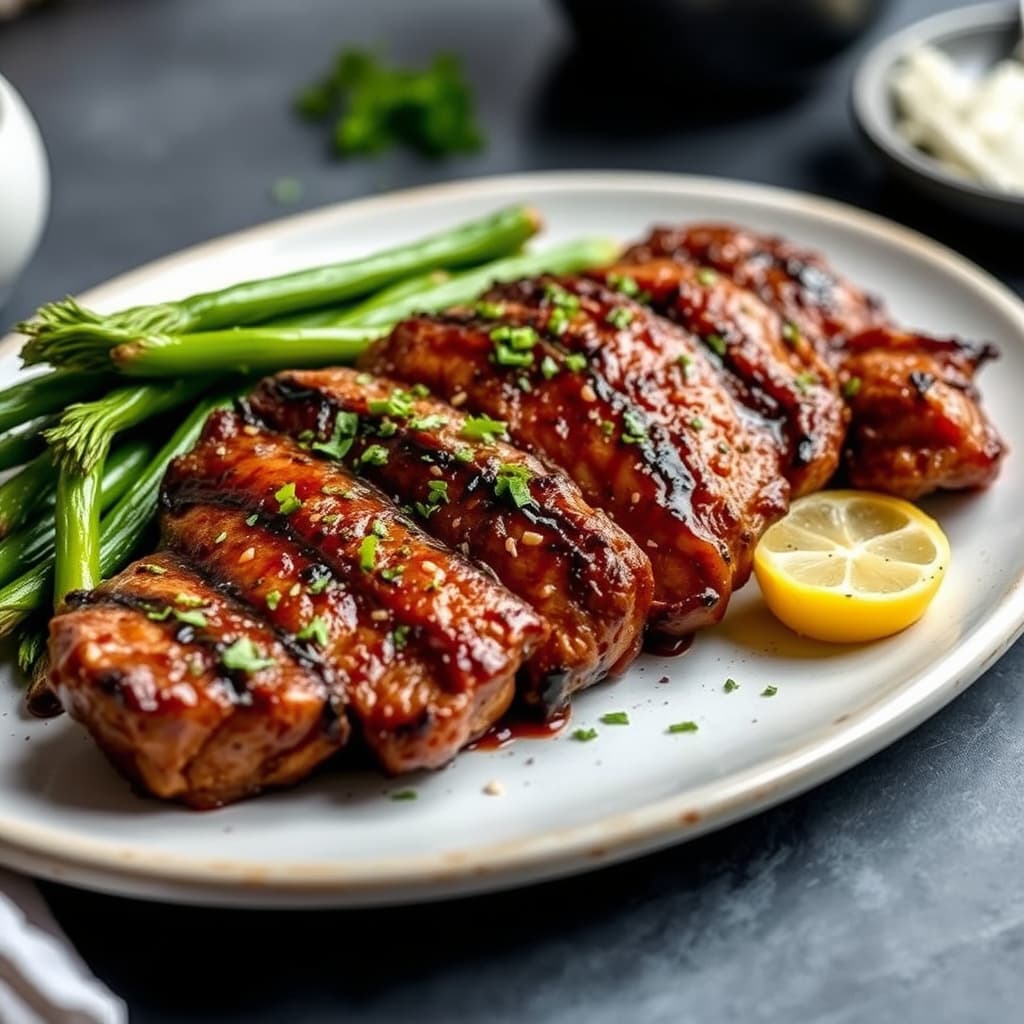 Ingefærmarinert hangerbiff