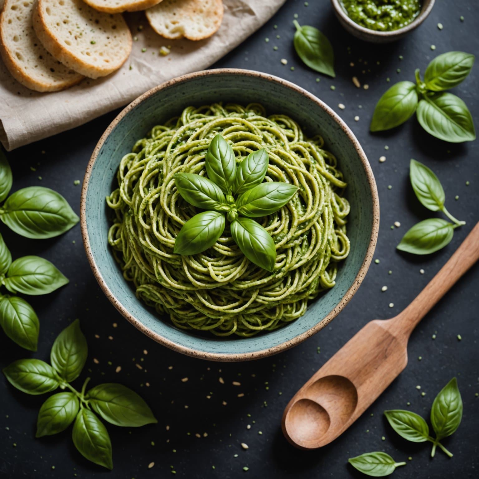 Ingen basilika-pesto