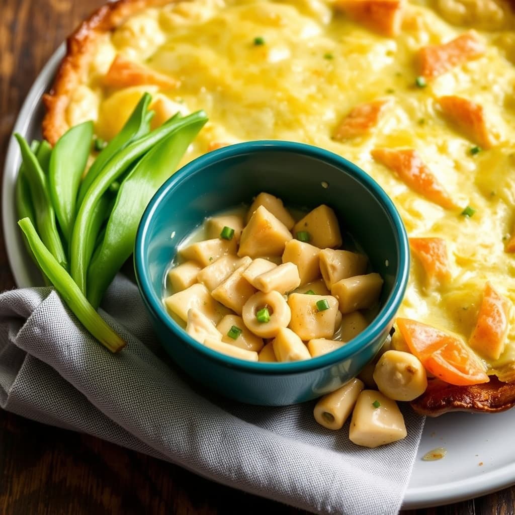 Irsk kylling- og purrepai