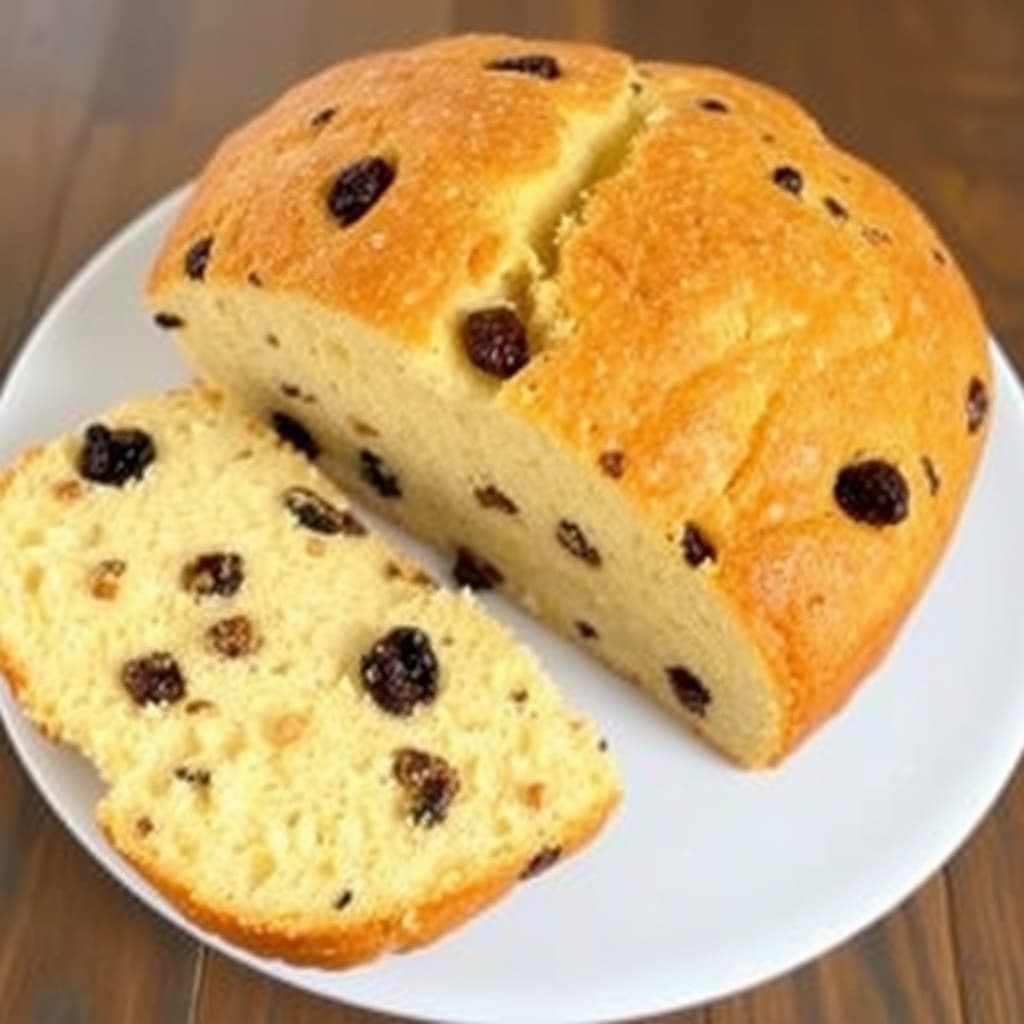 Irsk soda brød (med rosiner)