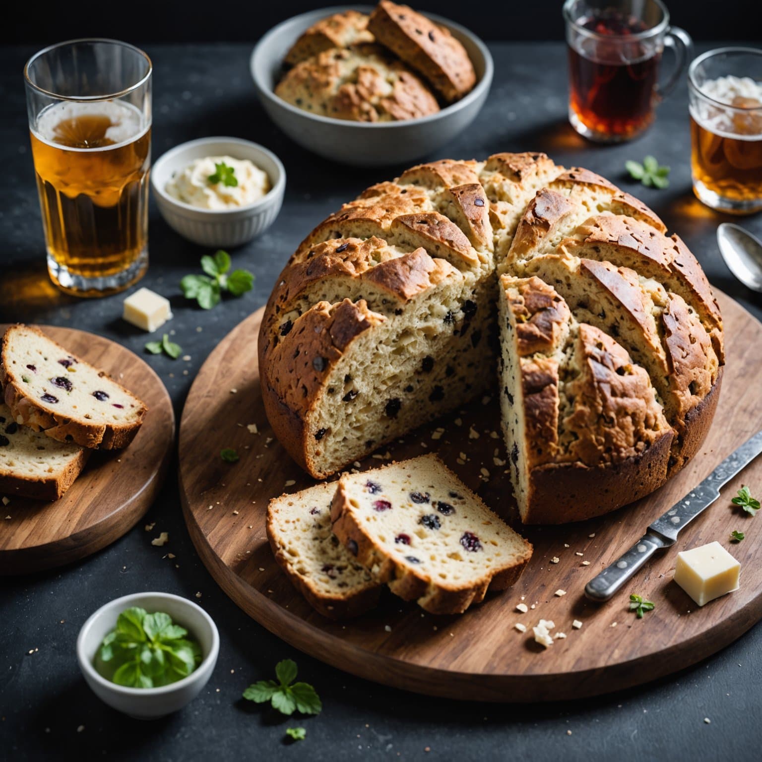 Irsk soda brød med spritinfusjon