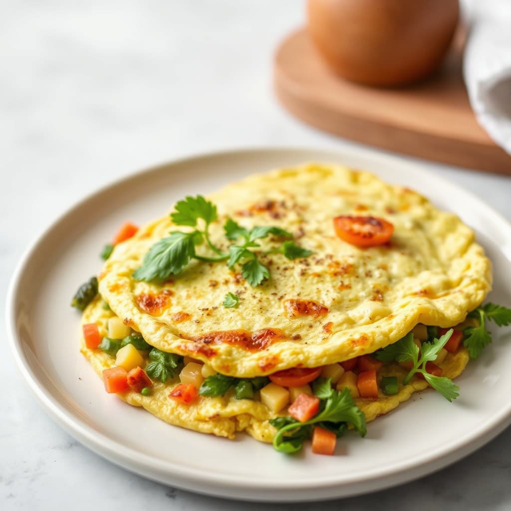 Isaacs Hayes' økologiske grønnsaksomelett