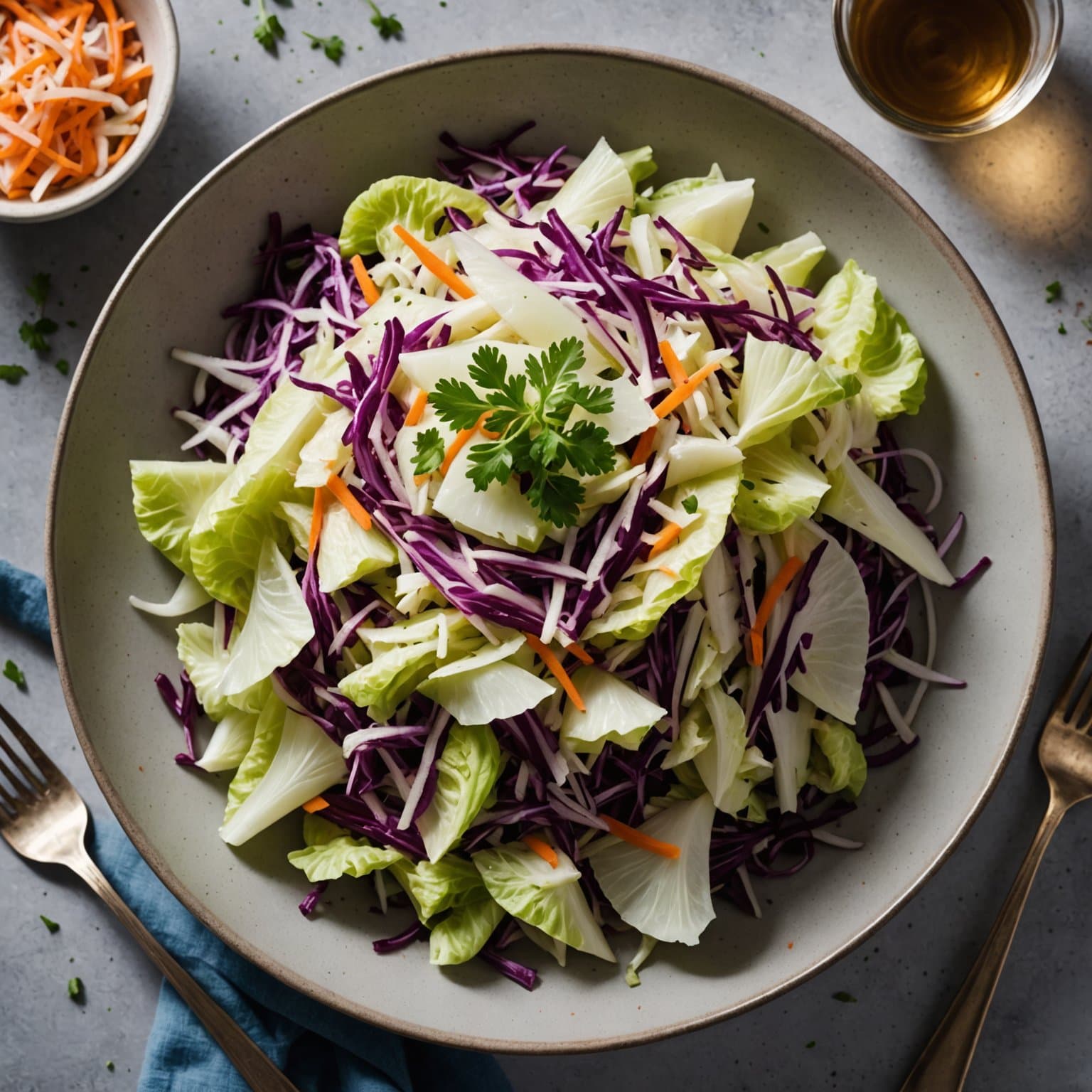 Isberg og kål- og kålrotssalat