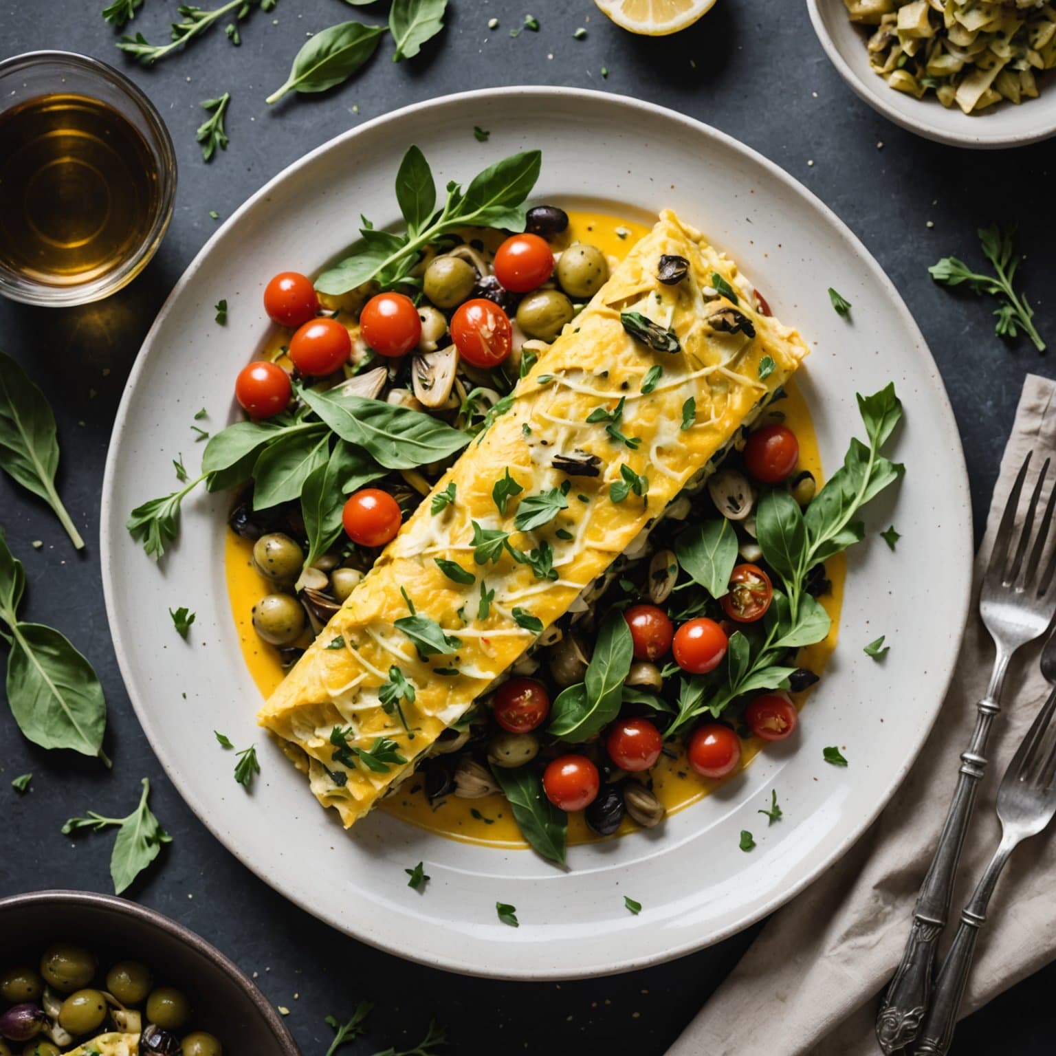 Italiensk artisjokk-omelett