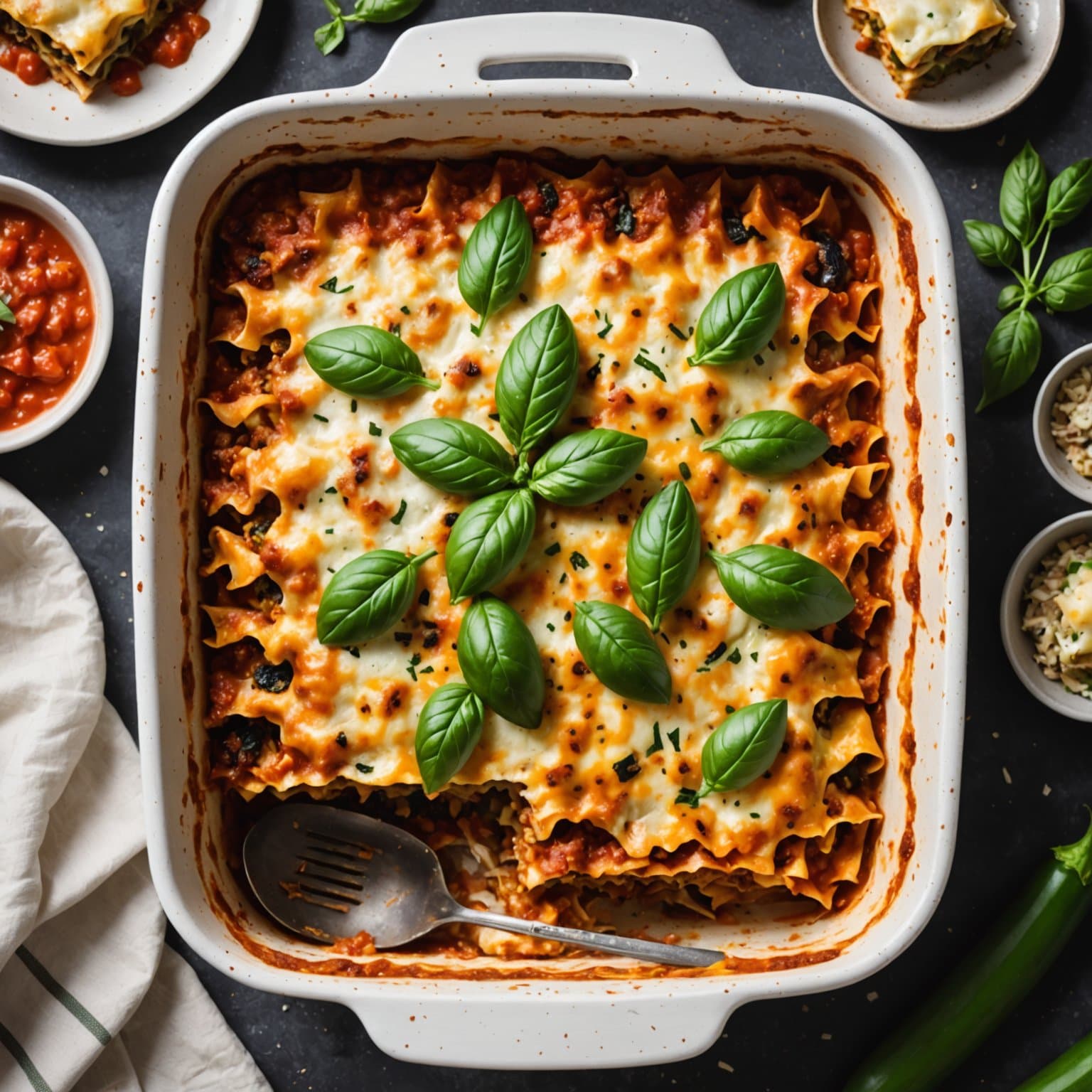 Italiensk-inspirert squashlasagne
