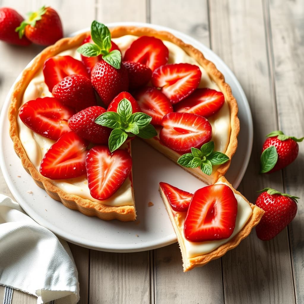 Italiensk jordbærtærte