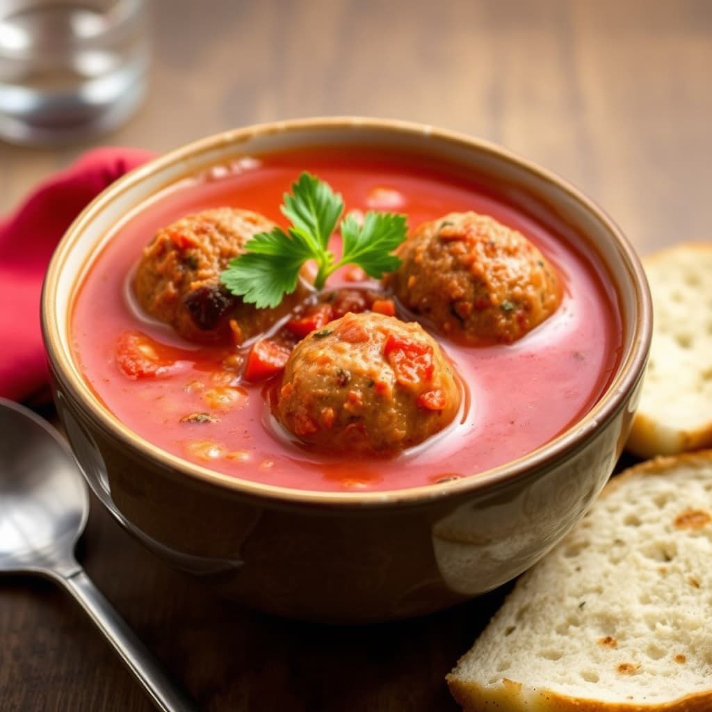 Italiensk kjøttbollsuppe
