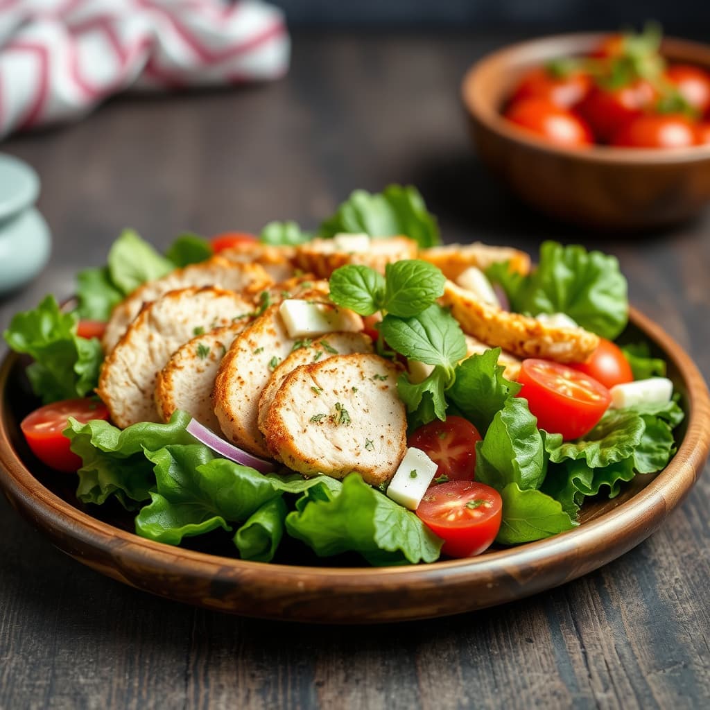 Italiensk kyllingsalat med bacon