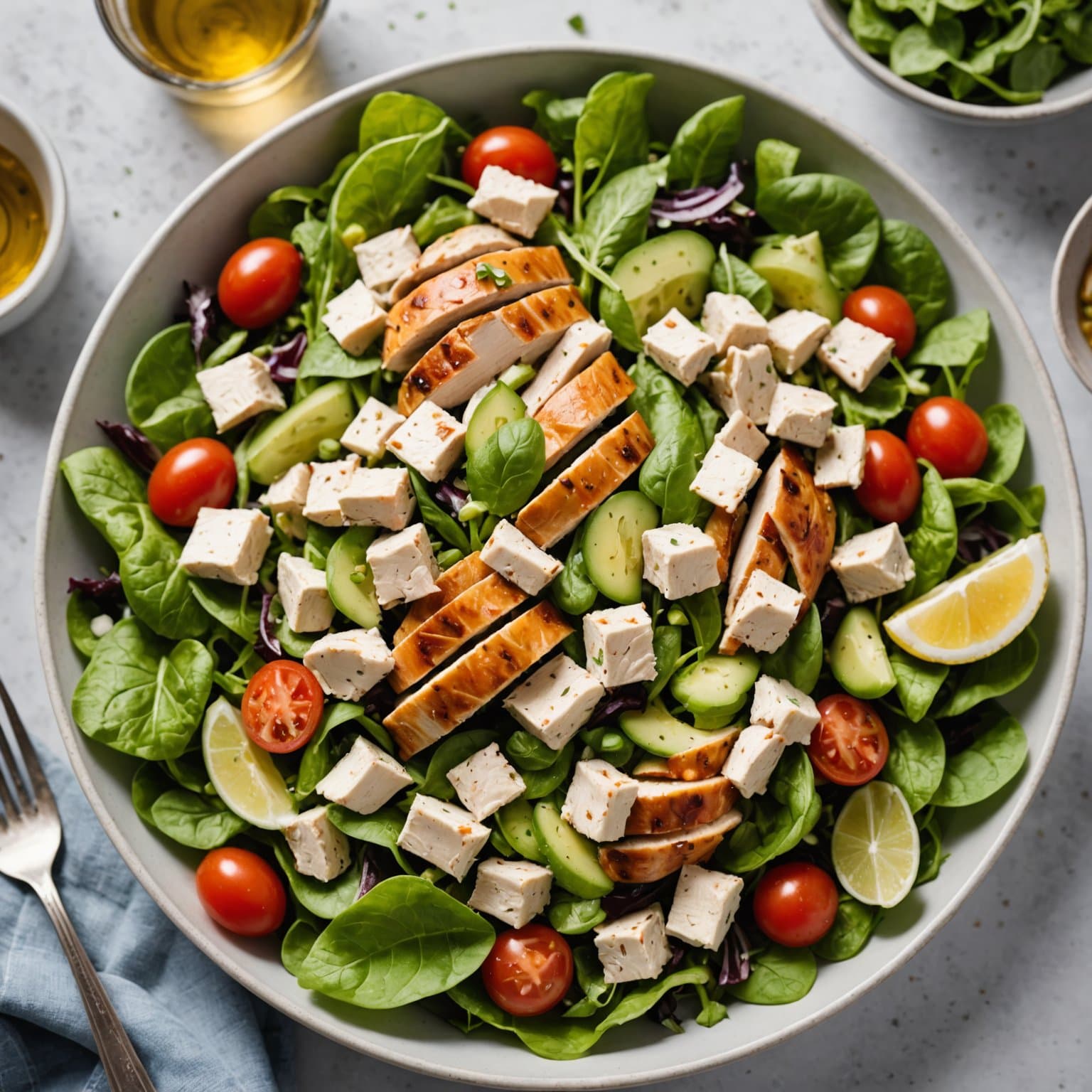 Italiensk stil kyllingsalat